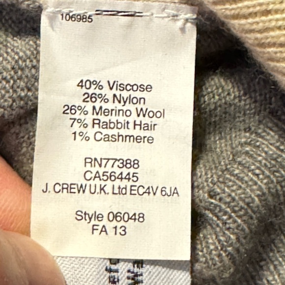 J Crew Cashmere Blend Sweater size 8 - Picture 6 of 6